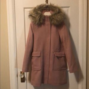Ann Taylor Faux Fur Trim Parka